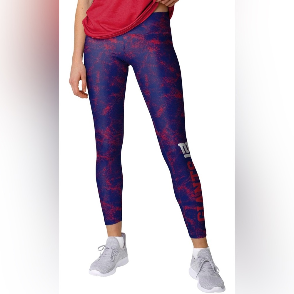 FOCO Women's NY Giants NFL Ladies Team Color Cloud Leggings new with tags. - Picture 4 of 6